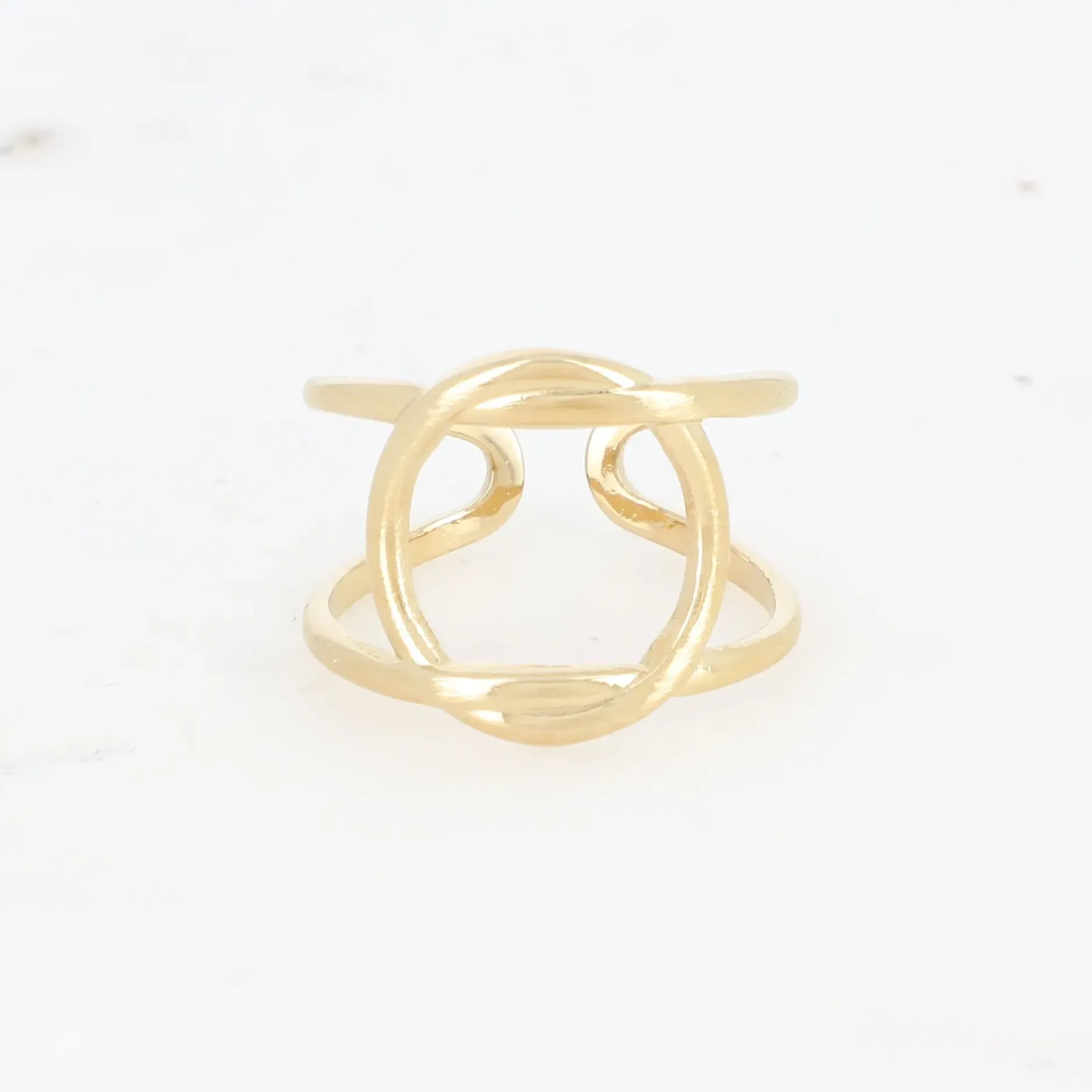 Cheap HippieChic Bague 2 Rangs avec Anneau