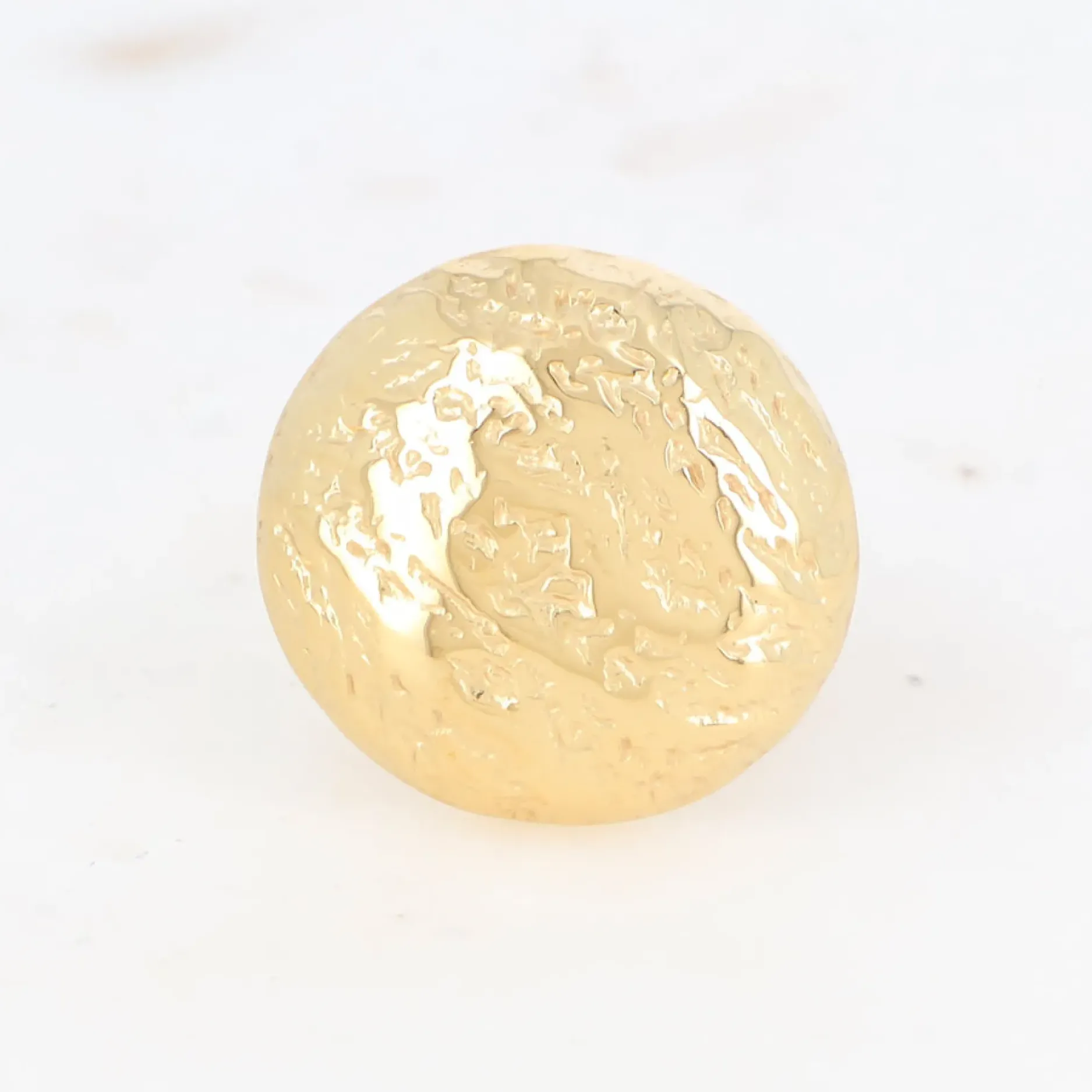 Shop HippieChic Bague avec Pièce Martelée