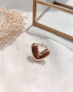 Sale HippieChic Bague Bombée Dorée