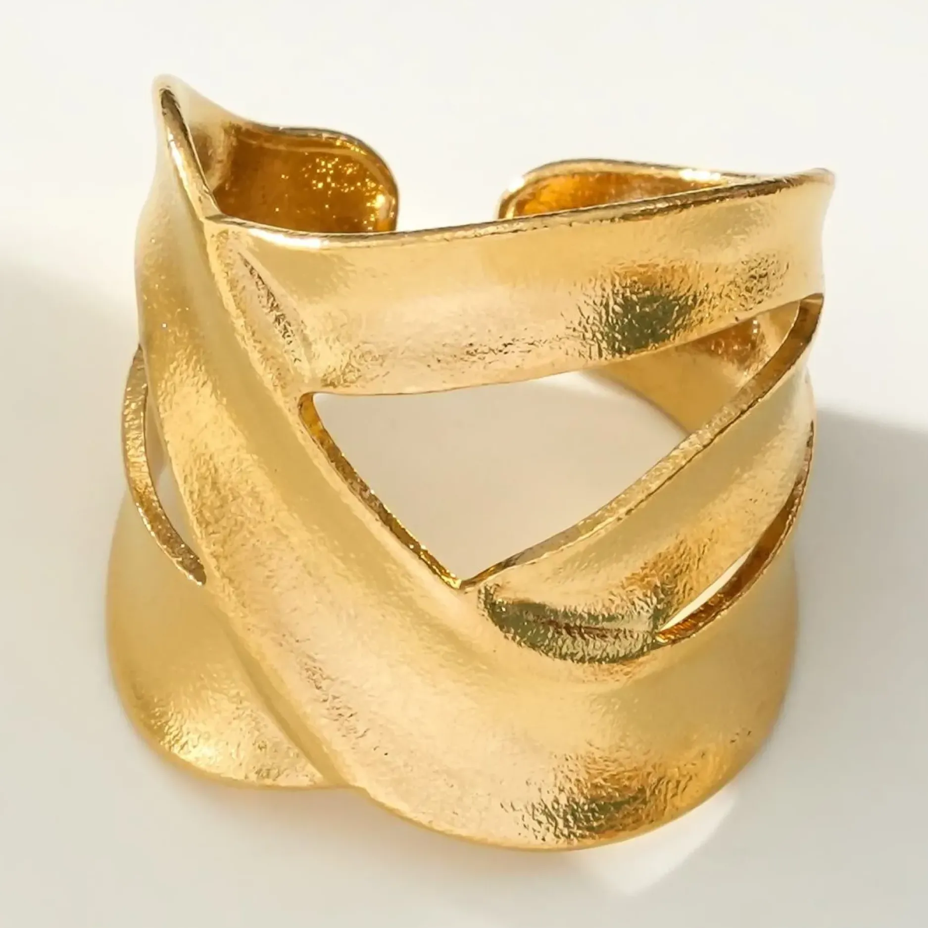 Shop HippieChic Bague Dorée Ajourée