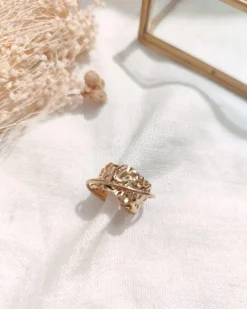 Hot HippieChic Bague Double Anneau Martelé