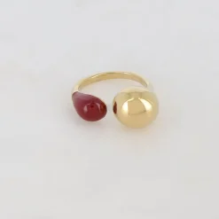 Best Sale HippieChic Bague Fine avec Émail