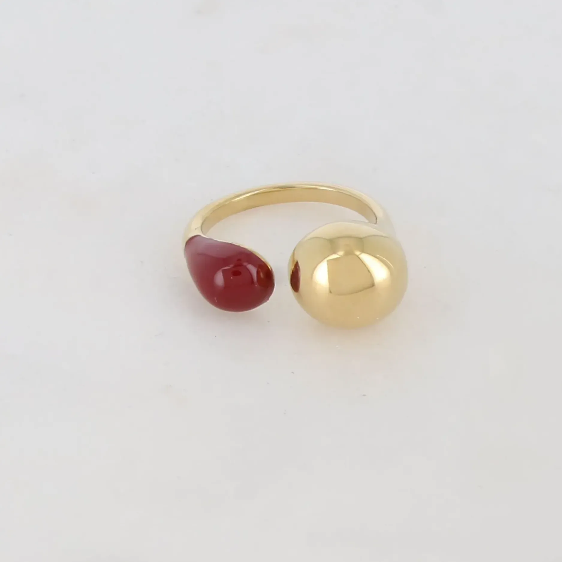 Best Sale HippieChic Bague Fine avec Émail