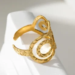 Outlet HippieChic Bague Martelée Ajourée