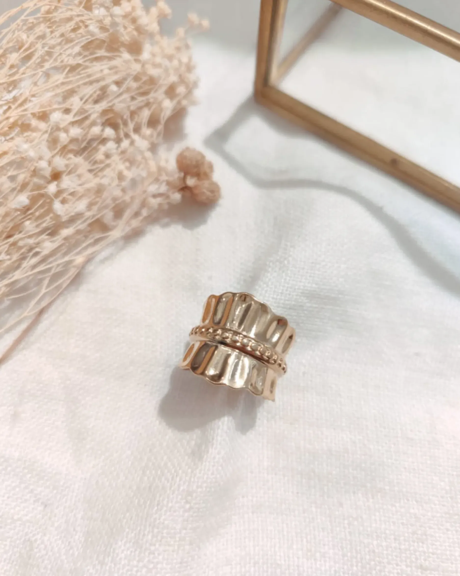 Cheap HippieChic Bague Martelée Dorée