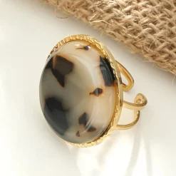 Sale HippieChic Bague Résine Marbré