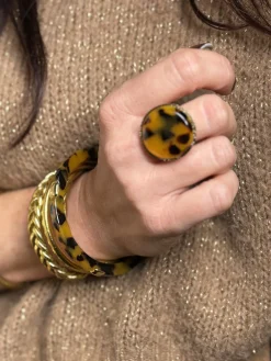 Sale HippieChic Bague Résine Marbré