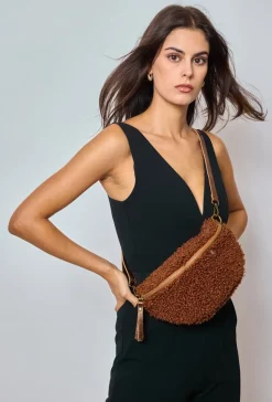 Sale HippieChic Banane Bouclette Double Zip Noir