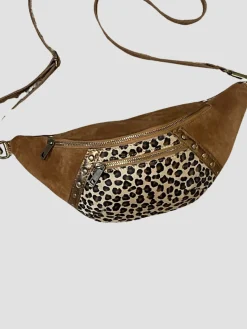 Online HippieChic Banane en Cuir Empiècement Animal