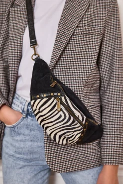 Online HippieChic Banane en Cuir Empiècement Animal