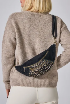 Online HippieChic Banane en Cuir Empiècement Animal