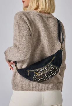 Online HippieChic Banane en Cuir Empiècement Animal