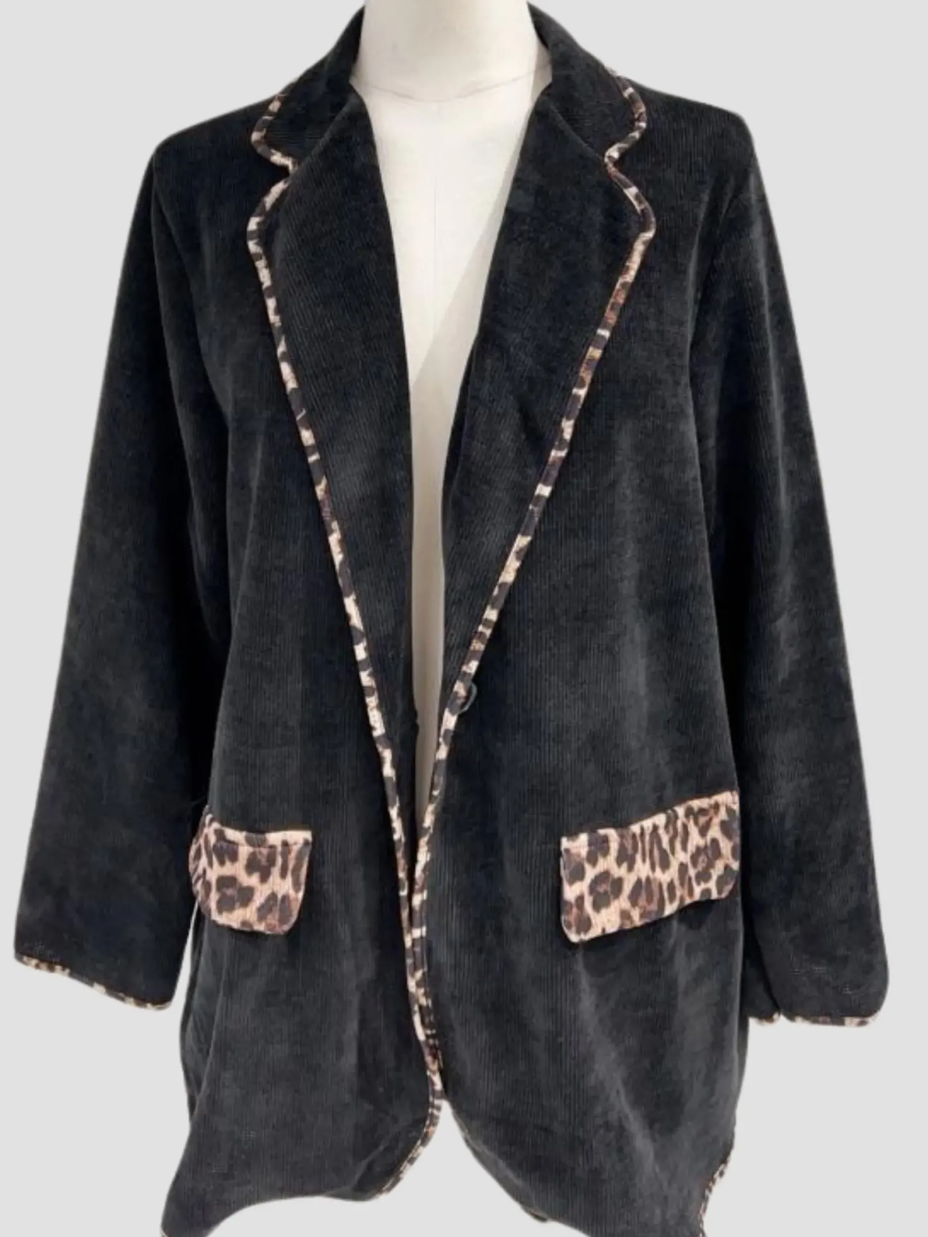 Online HippieChic Blazer Léo en Velours du 44 au 50