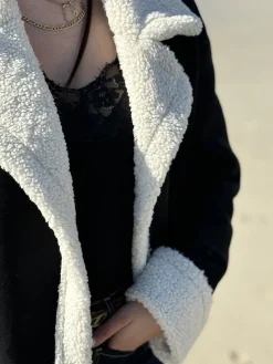 Best HippieChic Blouson Noir et Blanc