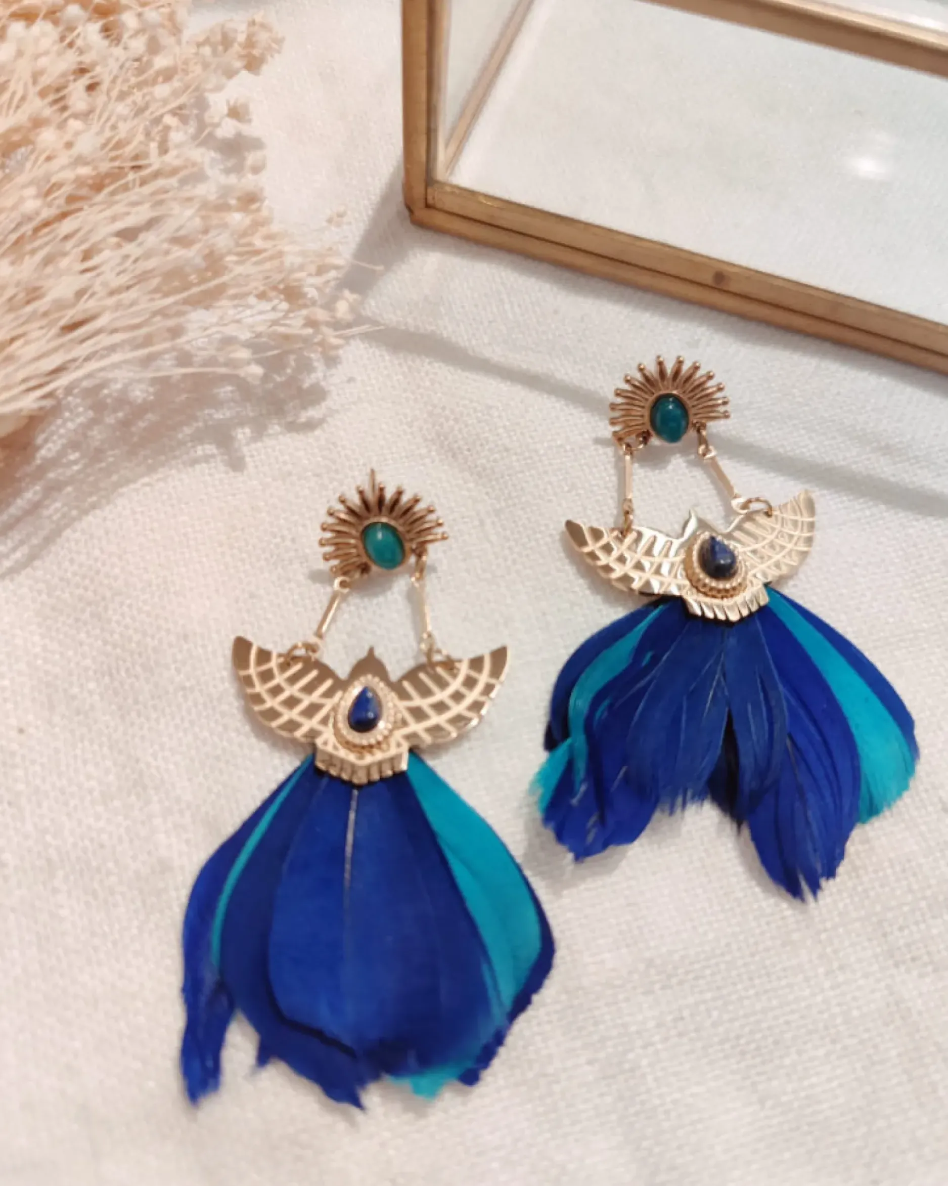 Best Sale HippieChic B.O Pendant Plumes Aigles