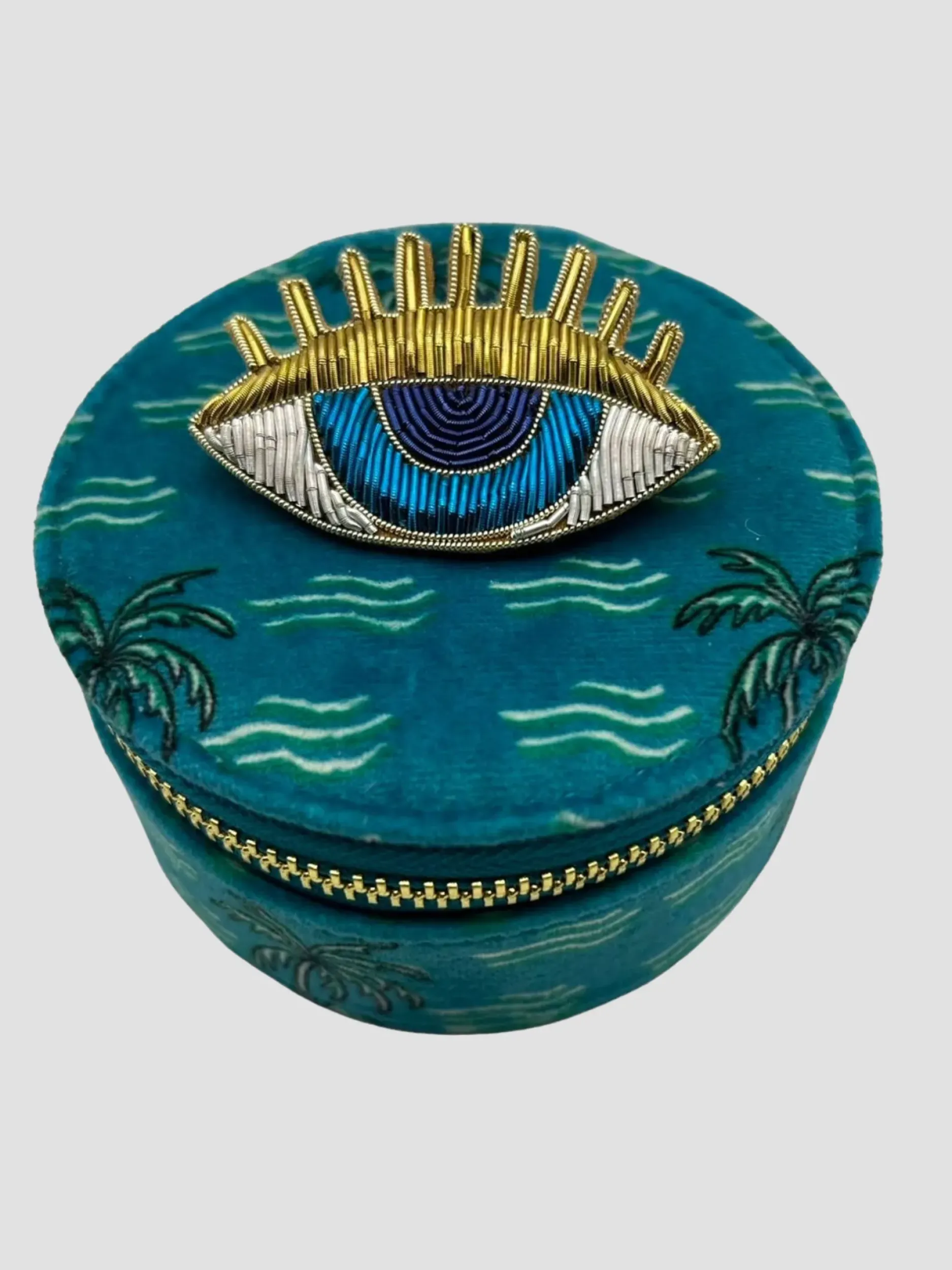 Cheap HippieChic Boîte à Bijoux Imprimé Palmier PalmierImprimé