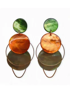 Discount HippieChic Boucles d'Oreilles Nacres Reine