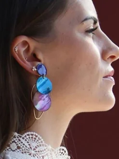 Discount HippieChic Boucles d'Oreilles Nacres Reine