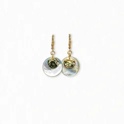 Cheap HippieChic Boucles d'Oreilles Nacres Dormeuses