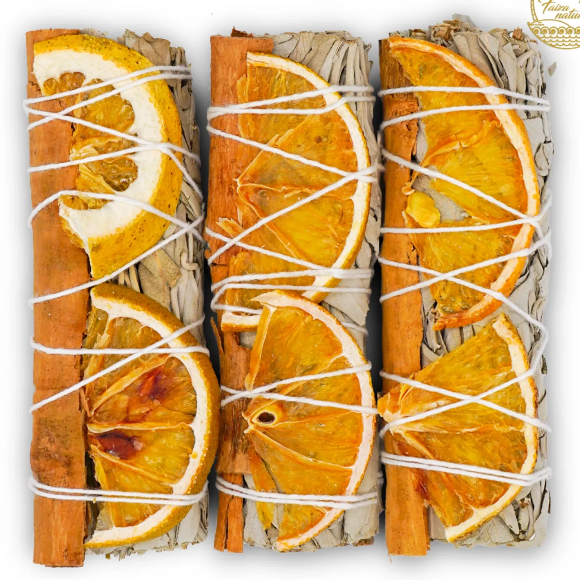 Cheap HippieChic Bouquet de tranches d'orange et de cannelle avec sauge blanche