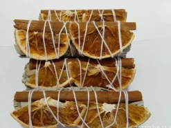 Cheap HippieChic Bouquet de tranches d'orange et de cannelle avec sauge blanche