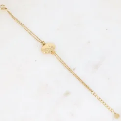 Online HippieChic Bracelet avec Pièce Martelée Ovale