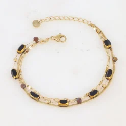 Cheap HippieChic Bracelet avec Pierre Naturelle