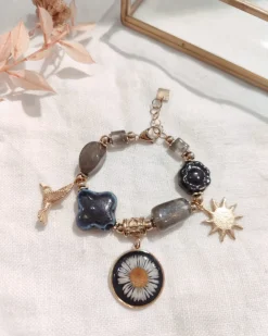 Discount HippieChic Bracelet Fleurs Séchée