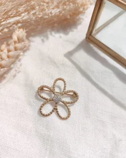 Cheap HippieChic Broche petite fleur dorée
