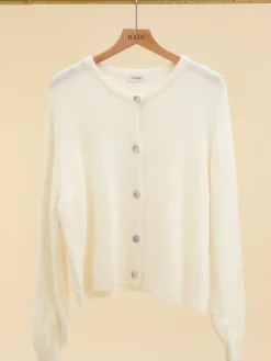 Clearance HippieChic Cardigan Boutonné en Alpaga