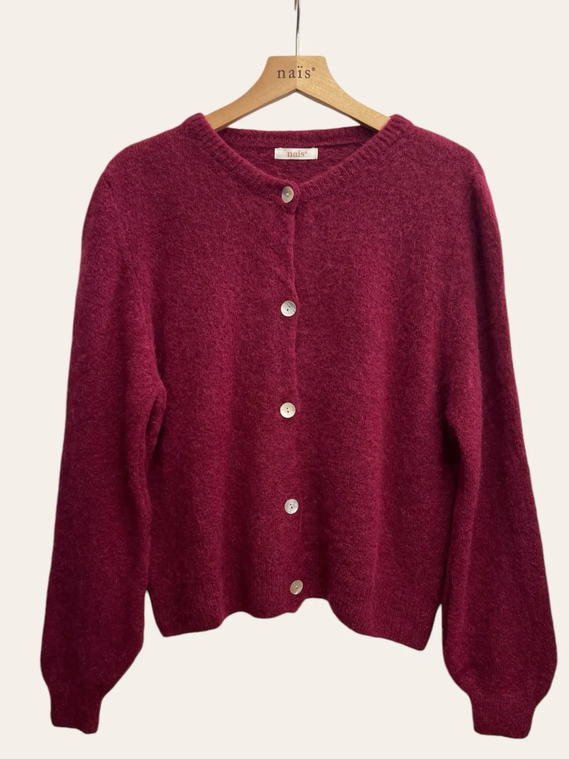 Clearance HippieChic Cardigan Boutonné en Alpaga