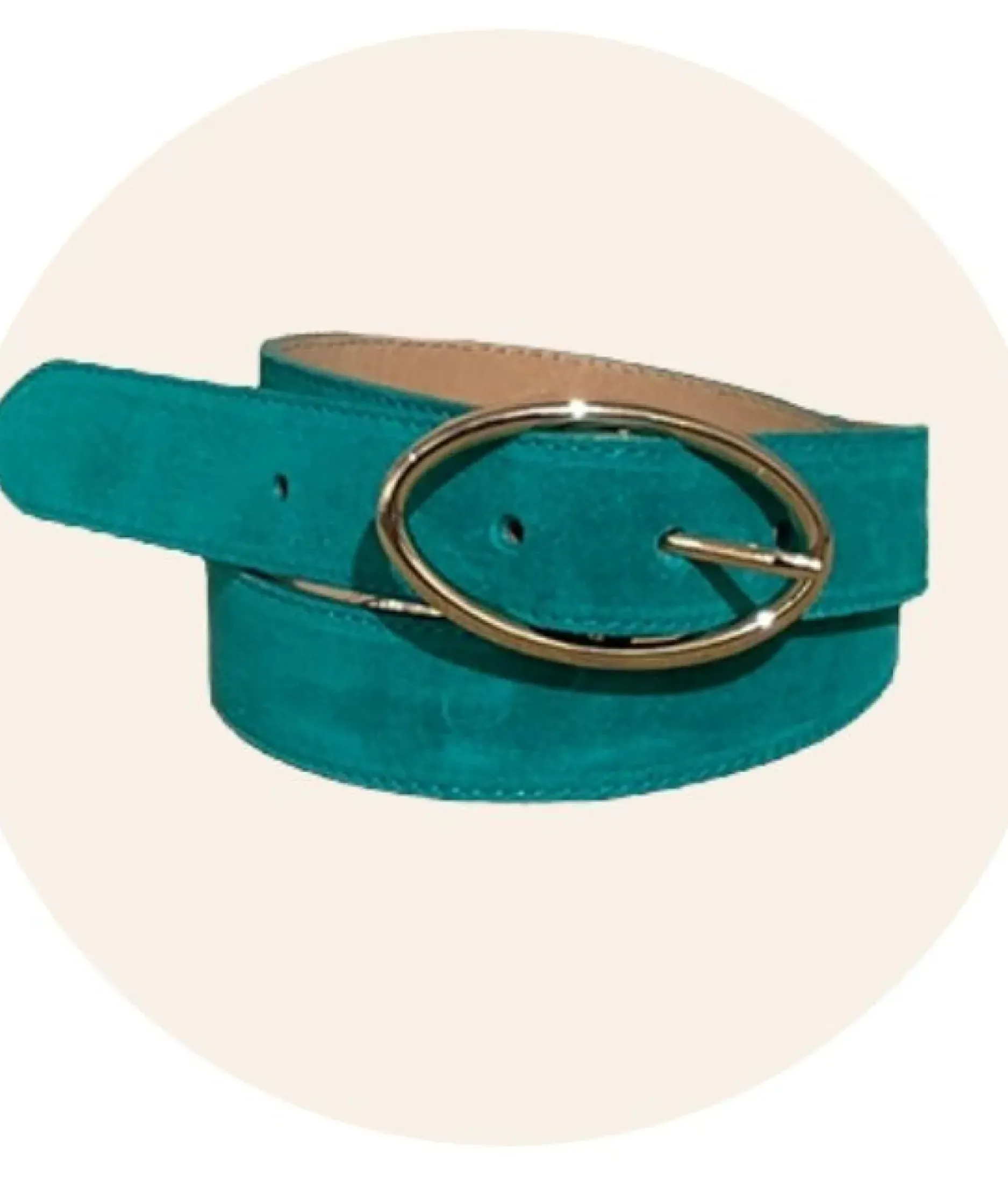 Cheap HippieChic Ceinture Boucle Ovale Orange