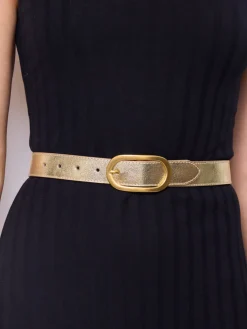 Store HippieChic Ceinture en Cuir Aelis Kaki