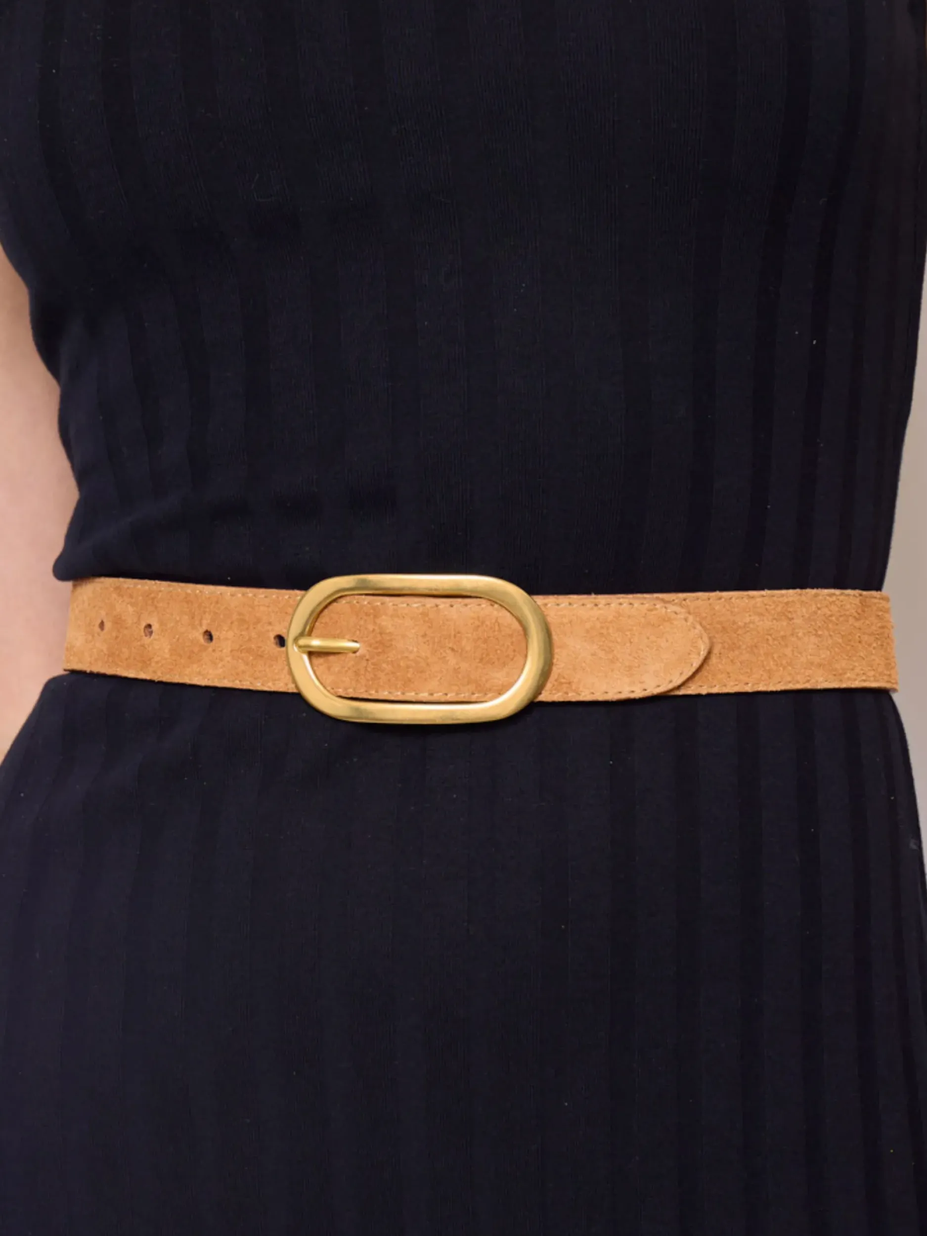 Store HippieChic Ceinture en Cuir Aelis Kaki