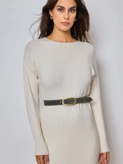 Store HippieChic Ceinture en Cuir Aelis Kaki