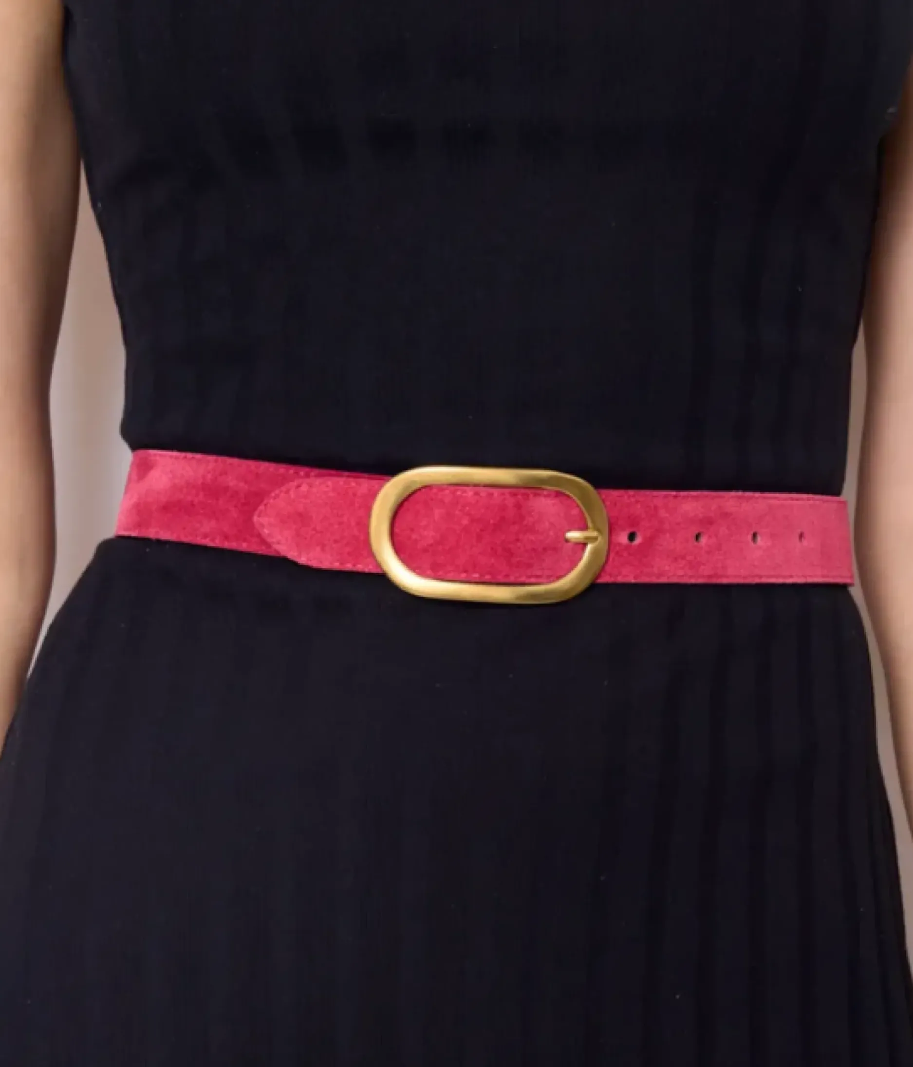 Store HippieChic Ceinture en Cuir Aelis Kaki