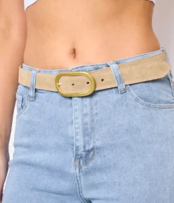 Store HippieChic Ceinture en Cuir Aelis Kaki