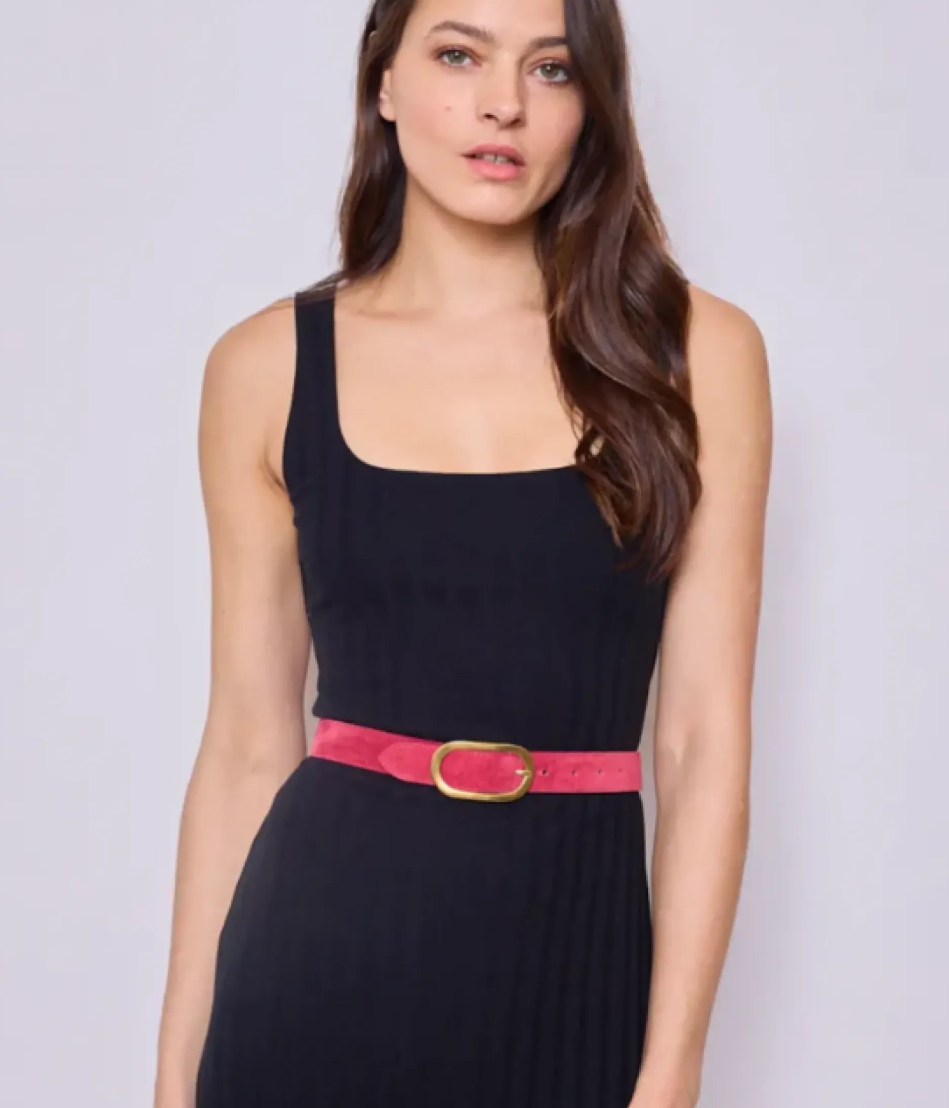 Store HippieChic Ceinture en Cuir Aelis Kaki