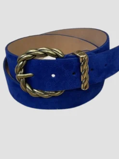 Best HippieChic Ceinture en Cuir Boucle Torsadée Camel