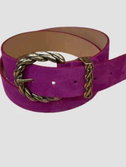 Best HippieChic Ceinture en Cuir Boucle Torsadée Camel