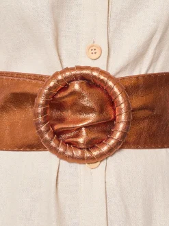 Clearance HippieChic Ceinture en cuir uni - hippie chic Noir