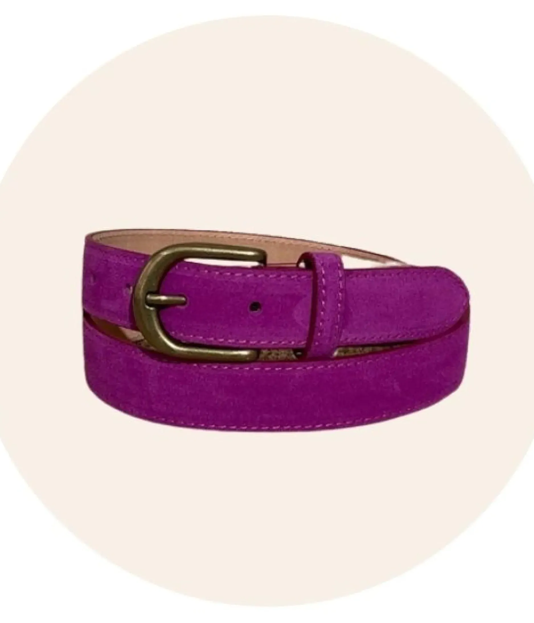Cheap HippieChic Ceinture en Suédine Vert