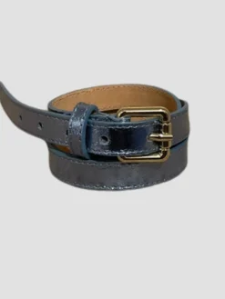 Flash Sale HippieChic Ceinture Fine Brillante en cuir Doré