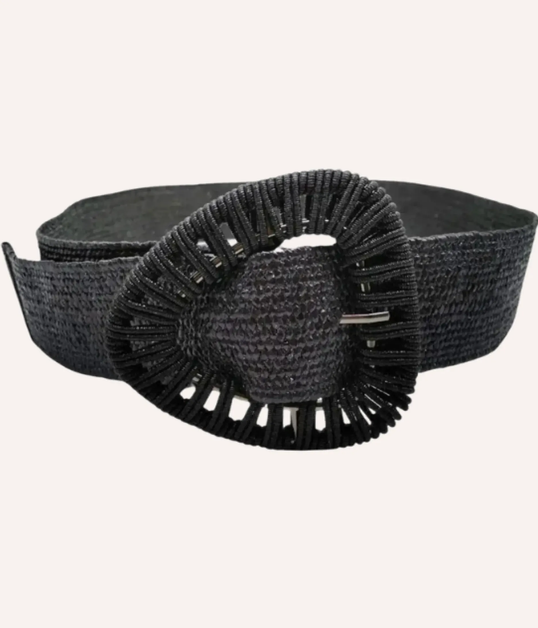 Best Sale HippieChic Ceinture Élastique Brillante Noir