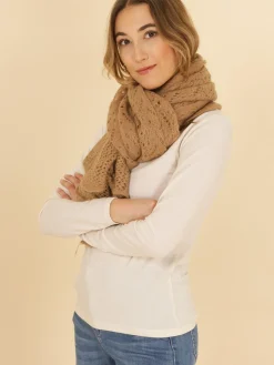 Clearance HippieChic Écharpe Crochet Beige