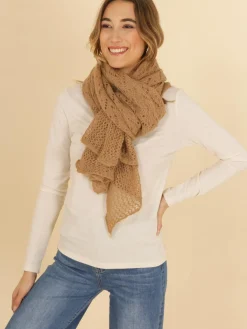 Clearance HippieChic Écharpe Crochet Beige