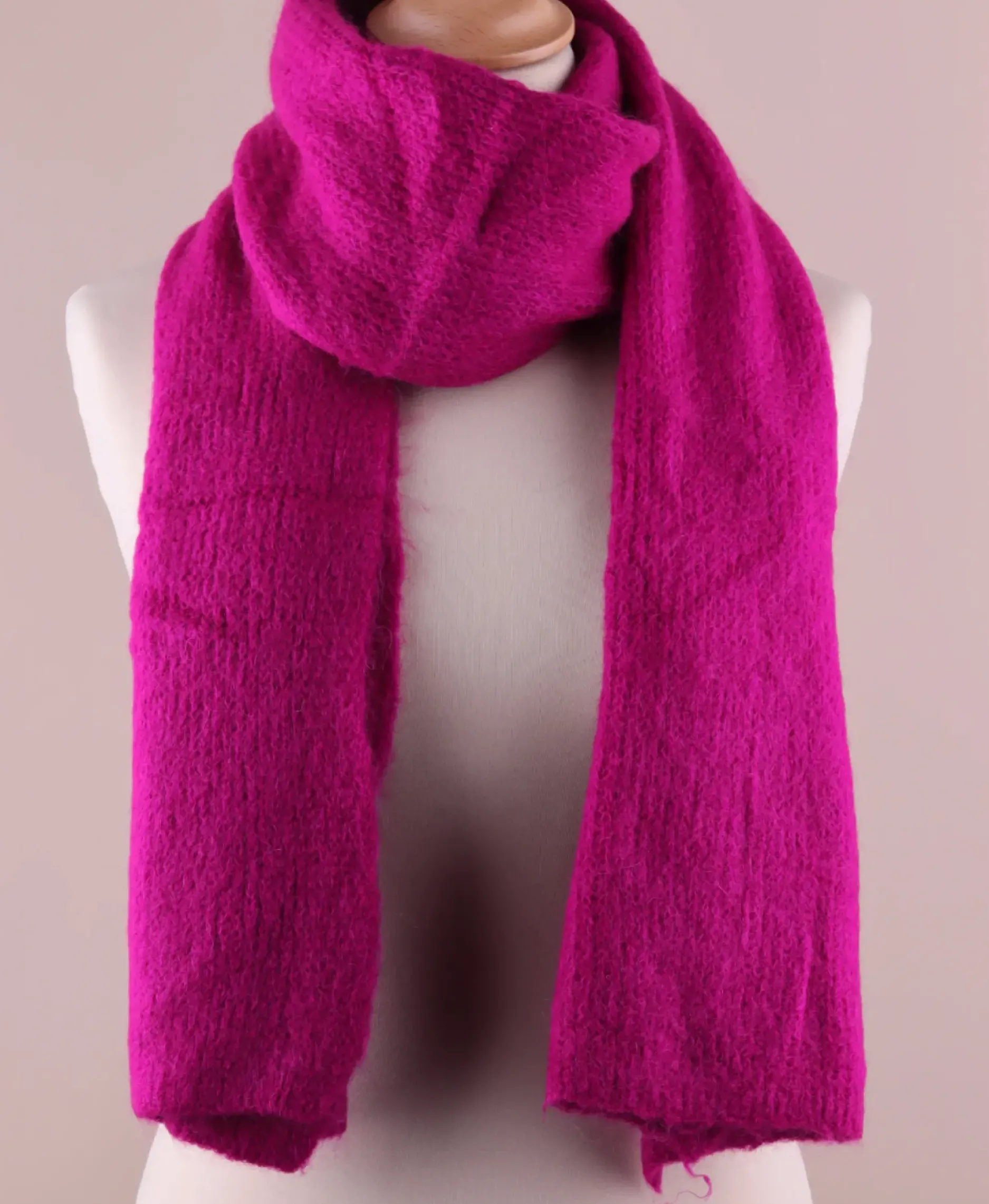 Shop HippieChic Écharpe en Mohair Fuchsia