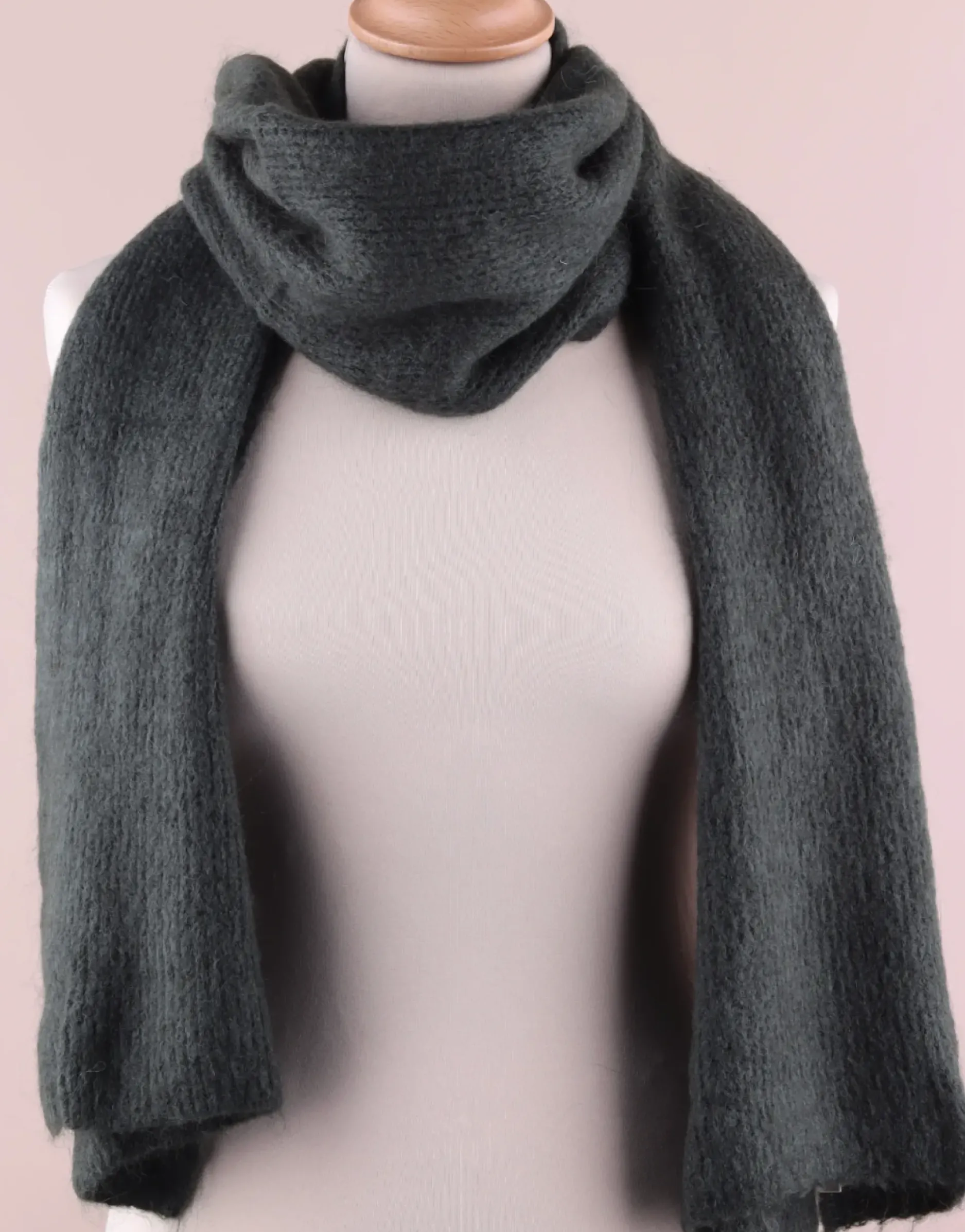 Shop HippieChic Écharpe en Mohair Fuchsia