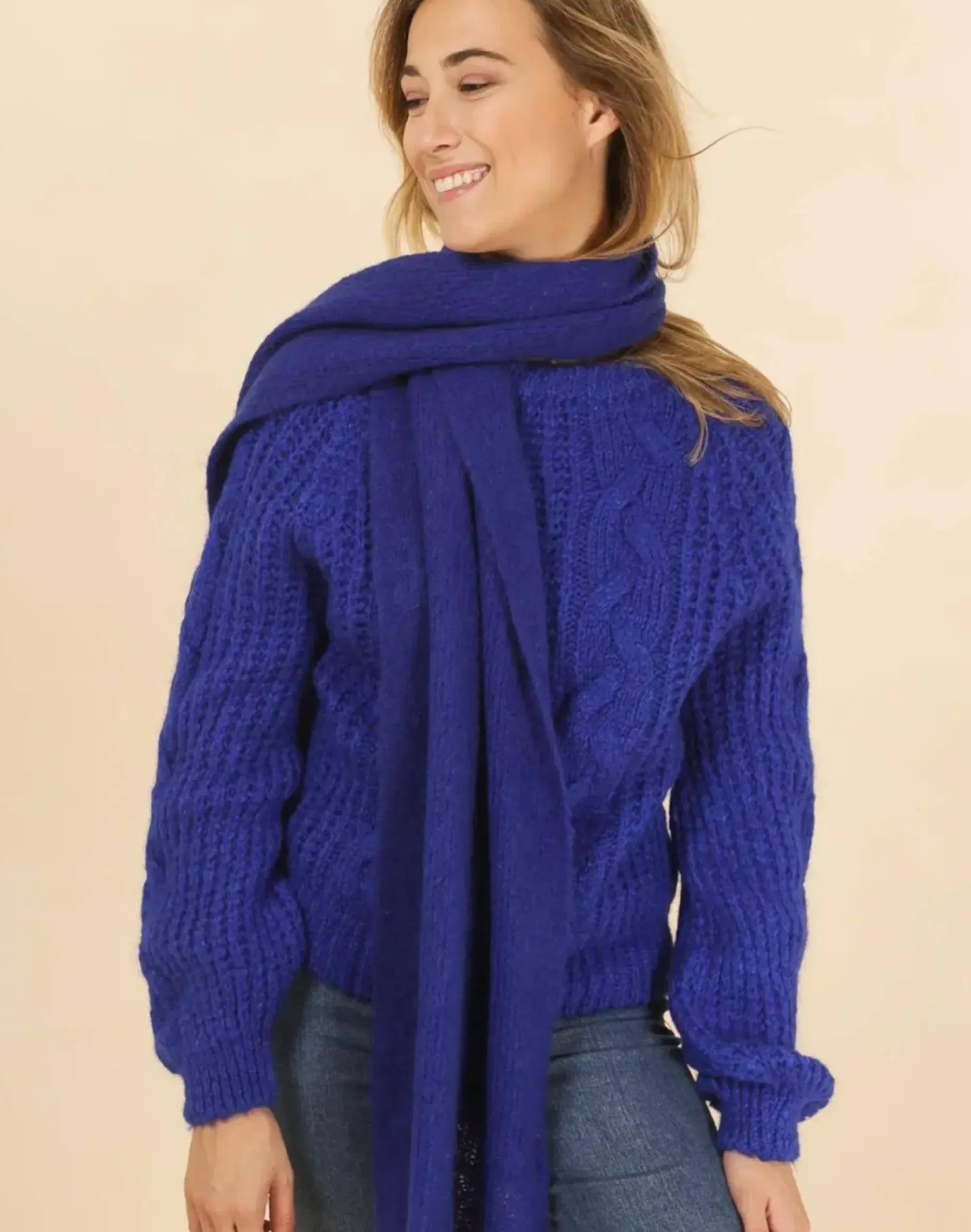 Shop HippieChic Écharpe en Mohair Fuchsia