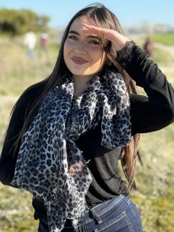 New HippieChic Écharpe Léo Grey